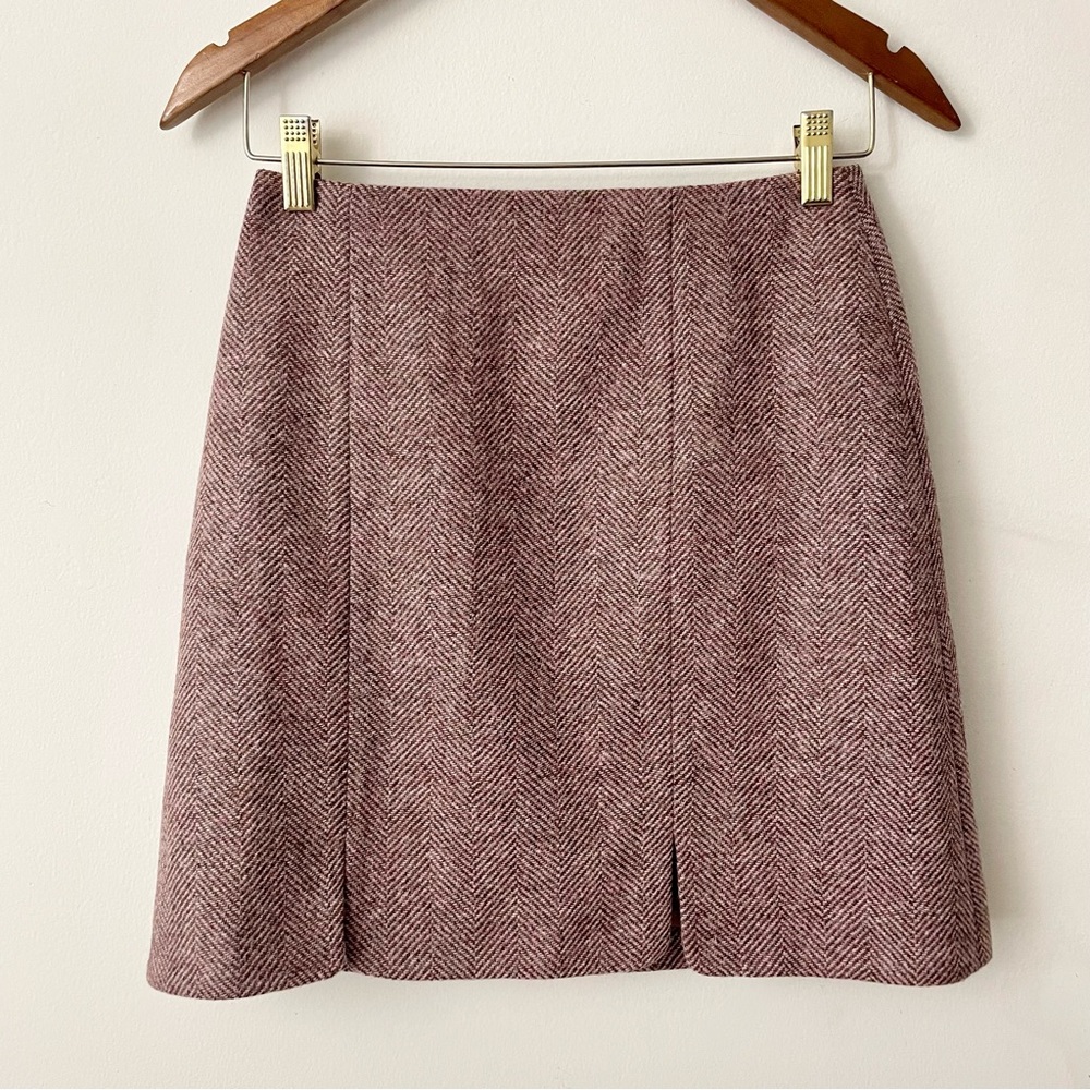 Boden British Tweed by Moon Wool Skirt Size 2P